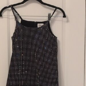 Lola + The Boys Black and Silver Formal Dress
